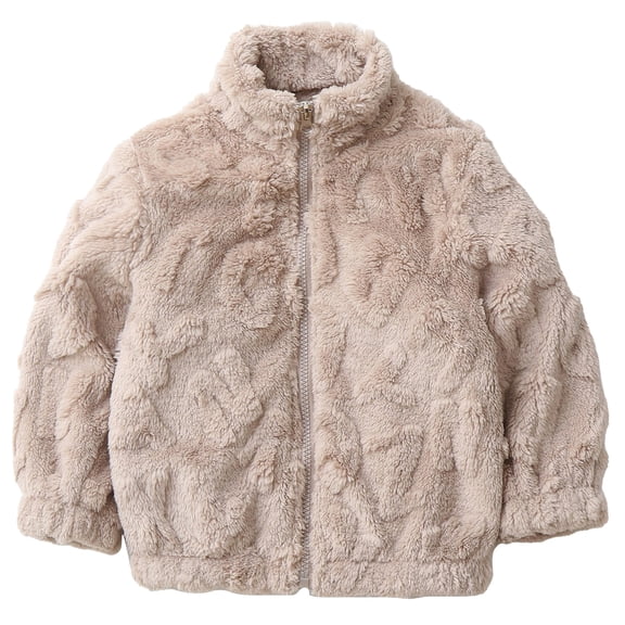XXWXYD Toddler Boys Girls Coral Fleec𝖾 Stand Collar Jacket Soft Warm Cozy Outerwear Autumn Winter Casual Cute Fleec𝖾 Coat Sher𝗉a Jacket Kids Plush Jacket