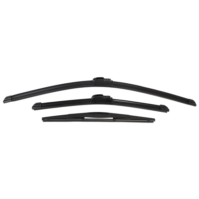 Conjunto de limpiaparabrisas delantero y trasero de 3 piezas de 26" 17" 14" que se adapta a Honda CR-V con gancho J / U en negro
