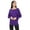 Purple, variant on Women's Trendy style dolman sleeves solid tunic top