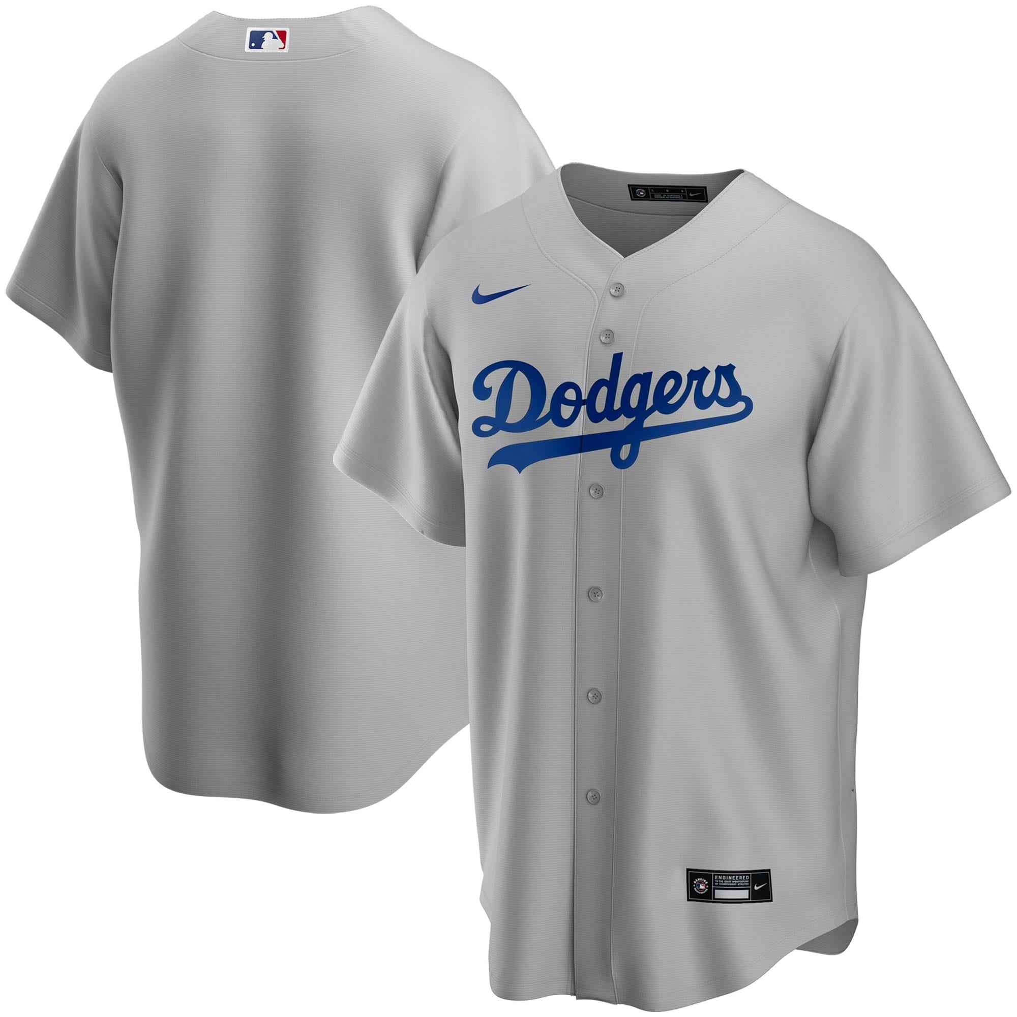 Los Angeles Dodgers Nike Alternate 2020 Replica Team Jersey - Gray - Walmart.com ...