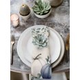 thumbnail image 2 of Blue Pumpkins Fall Cloth Napkins Set of 6 Reusable Dinner Napkins, Rustic Thanksgiving Eucalyptus Leaves Cocktail Napkin Washable Table Napkins for Wedding/Holiday Party/Baby Shower 20"x20", 2 of 7