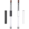 thumbnail image 1 of 1/2Pcs Oval & Flat UV Gel Nail Brcomh Set Rhinestone Handle Professional Nail Art Design Brcomhes, 1 of 6