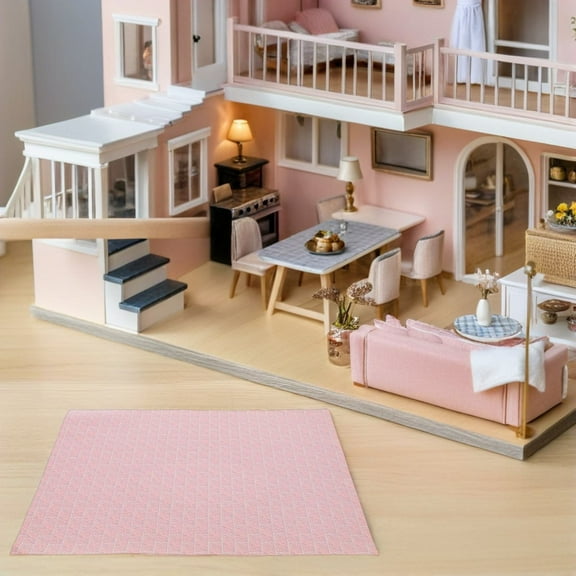 OUNONA 2Pcs Self Adhesive Wallpaper for Dollhouse Decor Dark Red Paper DIY Capable Rectangular