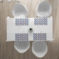 thumbnail image 3 of Ambesonne Flower Place Mats Set of 4, Nature Botanic Violet, Standard Size, Dark Blue Orange, 3 of 4