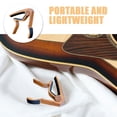 thumbnail image 3 of WRITWAA 2Pcs Ukulele Capo Tool For Pitch Adjustment Elegant Design Brown Aluminum Accessories For Performances, 3 of 8