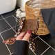 thumbnail image 5 of Bolso Cuadrado Bolsos Cruzados Hombro Cuero PU Exquisito para Mujer (Café), 5 of 9