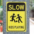 thumbnail image 3 of EeaseCA Street Sign Slow Down Road Sign Kids Play Caution Sign Metal Road Sign Traffic Street Sign, 3 of 9