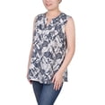 thumbnail image 2 of NY Collection Women's Sleeveless Pintucked Blouse, 2 of 4