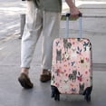 thumbnail image 3 of French Bulldog Dog Pattern with Pioneer Flower Luggage Cover Fashion Suitcase Cover Baggage Covers Fit 25-28 Inch Luggage (Go Travel), 3 of 5