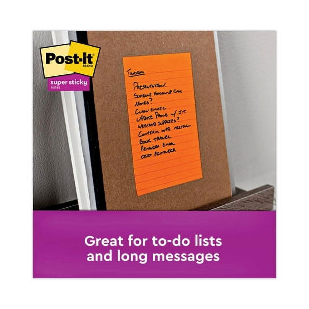 Pads in Energy Boost Collection Colors, Note Ruled, 4" x 6", 90 Sheets/Pad, 3 Pads/Pack | Bundle of 10 Packs