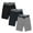 Black/Navy/Grey, variant on BenBen 3 Pack Mens Shorts Cargo Style With Adjustable Belt Outdoor Essential