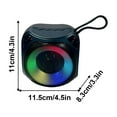 thumbnail image 5 of Qwtwty Speakers Wireless Bluetooth Speaker - Colorful LED Lights - True Wireless Stereo Powerful Subwooferfor Travel Beach - Great Gift for All, 5 of 7
