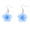 Blue Plumeria, variant on Colorful Hawaiian Plumeria Flower Dangle Earrings for Women Resin Bohemian Flowers Drop Earrings Silver Plated Fish Hook Tropical Jewelry Summer Beach Party Accessories
