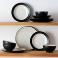 thumbnail image 2 of Noritake Colorwave Graphite 12-Piece Rim Dinnerware Set, Service for 4, 2 of 7