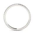 thumbnail image 2 of Earth Jewel 2.1 Ct Brilliant Round Cut Diamond Ring - Full Eternity Engagement Ring - Lab-Created Simulated Diamond - 14K White Gold Plated Prong Setting - Ideal Wedding or Proposal Gift for Her, 2 of 2