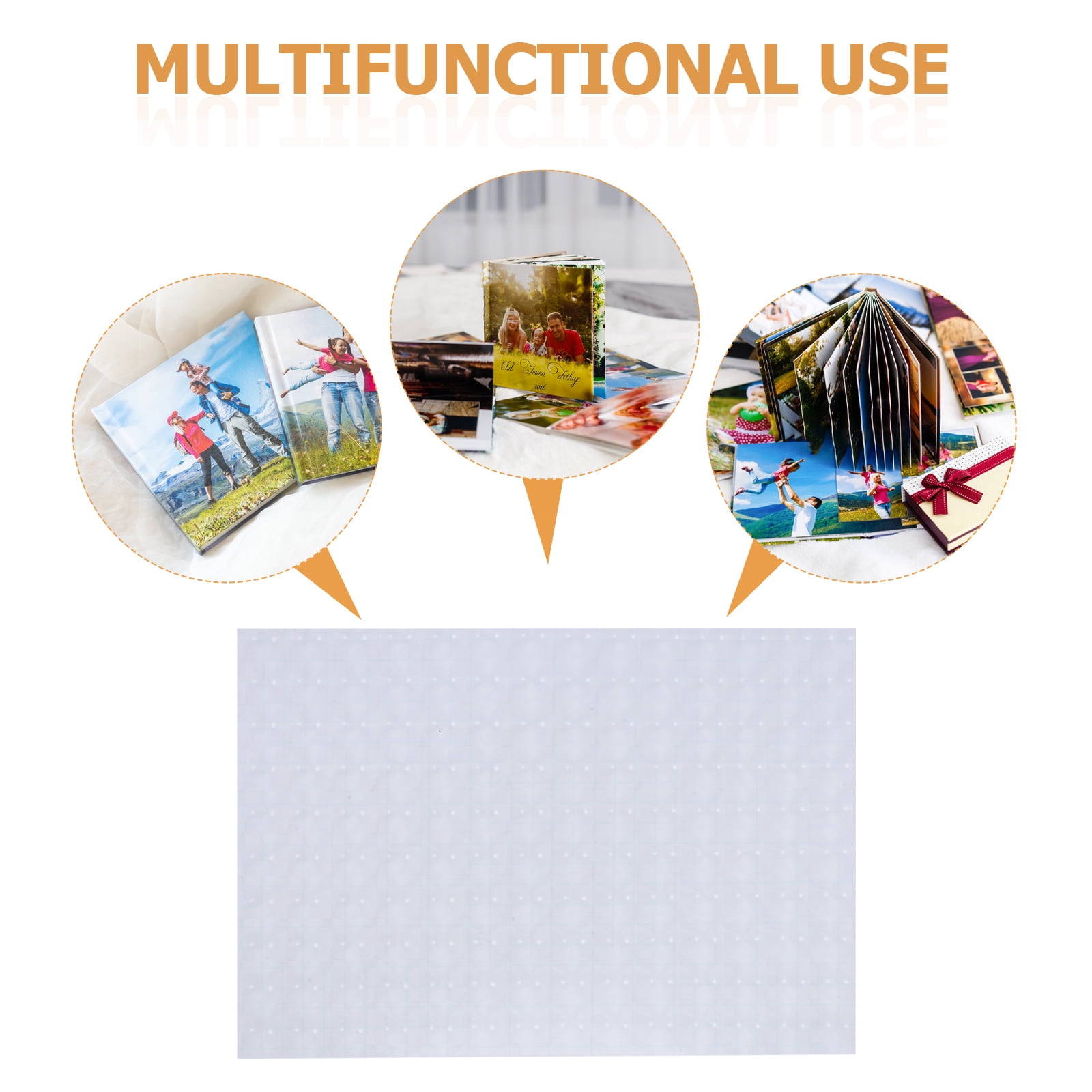 DEEPCRAFF 25Pcs Self Adhesive Laminating Sheets Matte White Clear Protective Film for Photo Albums