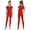 Red, variant on Girls Full Body Jumpsuit One Piece Romper Leotard Ballet Dance Unitard Gymnastics Activewear Red 6