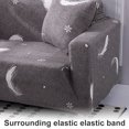 thumbnail image 4 of Smilepp Universal Sofa Cushion Cover All-inclusive Printed Elastic Couch Slipcover Furniture Protector Snowflake 3 Person, 4 of 9