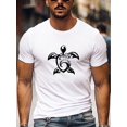 thumbnail image 1 of Men's Casual Geometric Print T-Shirt - Stretchy, Breathable Fabric, Round Neck, Short Sleeve, 1 of 7