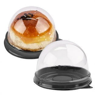 10-11 Plastic Disposable Cake Containers Carriers with Dome Lids