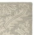 thumbnail image 3 of SAFAVIEH Micro-Loop Romain Damask Floral Wool Runner Rug, Silver, 2'3" x 7', 3 of 5