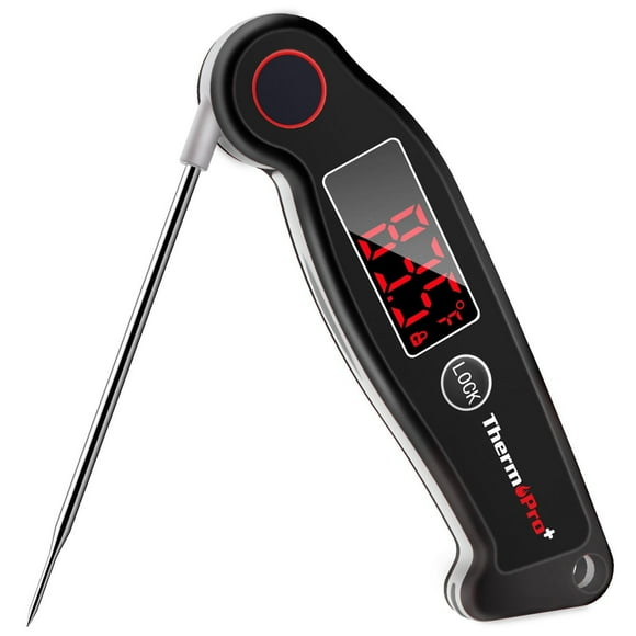 ThermoPro TP19W Waterproof Digital Meat Thermometer, Food Candy Cooking Grill Kitchen Thermometer with Magnet and LED Display