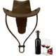 thumbnail image 1 of Cowboy Hat Wine Stopper, Silicone Wine Stopper for Wines Bottle, Leakproof Cowboy Hat Wines Bottle Stoppers Funny, 2025 Novelty Champagne Wine Bottles, 1 of 5