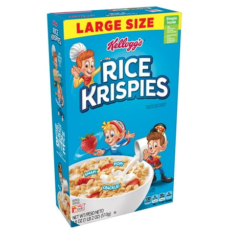 - Kellogg's Rice Krispies Breakfast Cereal, Original, 18 Oz