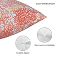 thumbnail image 3 of Pofeuu Corals Print Double-sided plush pillowcase Square Throw Pillow Covers Pillows Cover for Living Room Bedroom Sofa Couch Cushion Cover（No pillow core）-12"x12", 3 of 7