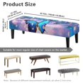 thumbnail image 7 of Whosucclay Butterfly Star Print Rectangle Bench Covers, Comfortable Dining Bench Slipcover Easy to Clean Bench Seat Furniture Protector Stain Resistant Bench Cushion Cover, 7 of 7