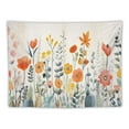 thumbnail image 5 of ONETECH RosieLily Floral Tapestry, Flower Tapestry Wall Hanging Plant Tapestry, Colorful Wildflower Nature Wall Tapestry Botanical Herbs Vintage Tapestry for Bedroom Living Room Dorm, 40X30Inch, 5 of 7