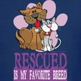 thumbnail image 3 of CafePress - Rescued Is My Favorite Breed T Shirt - Dark T-Shirt Kids XS-XL, 3 of 4