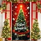 thumbnail image 1 of Cubierta de puerta navideña de 35 x 71 pulgadas - Diseño de Papá Noel - Decoración navideña para puerta - Decoración para festivales y fiestas, 1 of 6