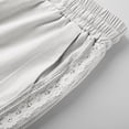 thumbnail image 7 of Fgvctg Linen Pants Women 2026 Summer Flowy Wide Leg Cotton Linen Pants Travel Elastic Waist Palazzo Drawstring Long Trouser Lightweight Beach Lounge Trousers Clothes with Pockets White L, 7 of 7