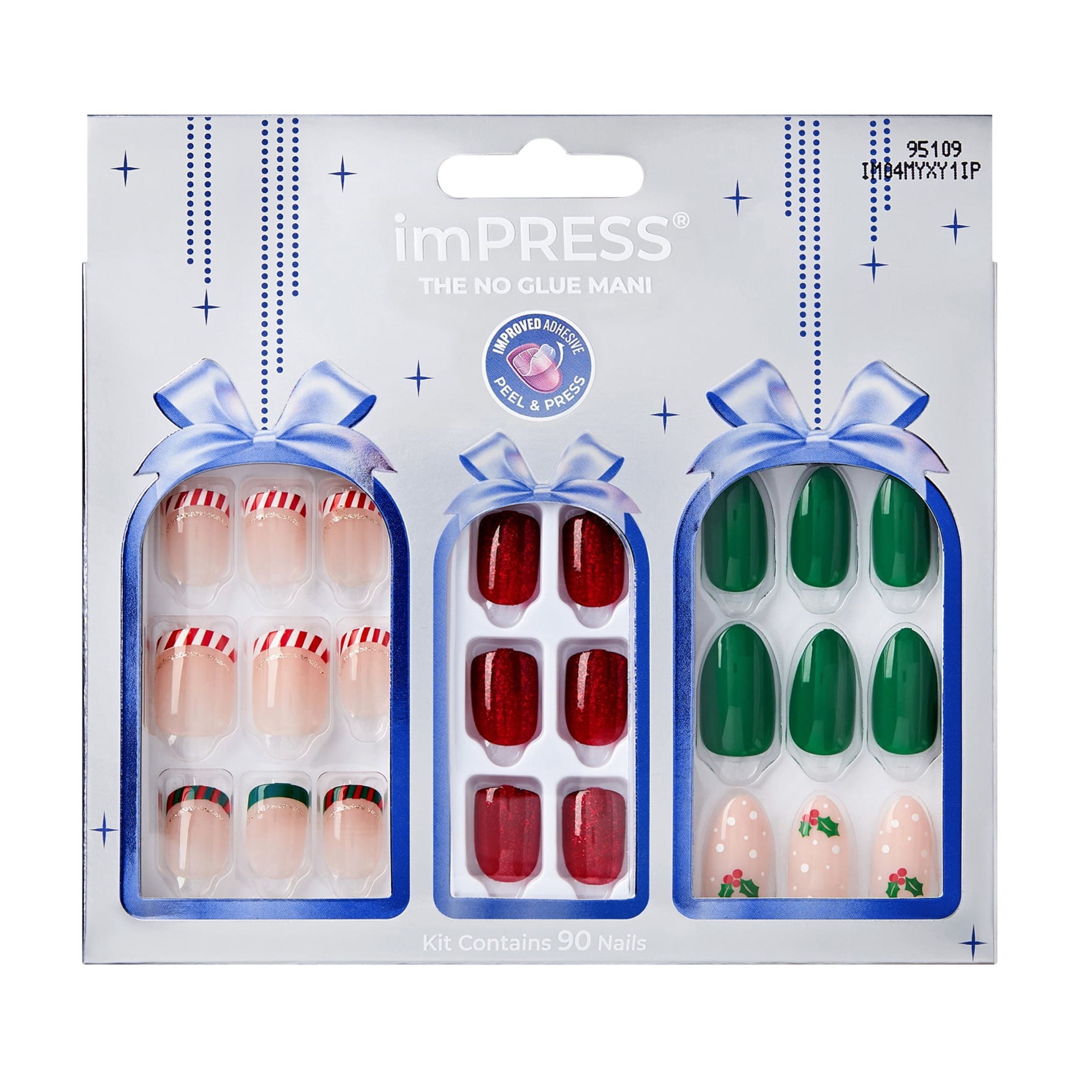 (7 pack) KS imPRESS Nails Holiday Gift Set 10 - 3