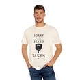 thumbnail image 4 of Sorry This Beard Is Taken Funny Graphic Men Women Unisex Garment-Dyed T-shirt, 4 of 4