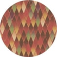 thumbnail image 1 of Ahgly Company Machine Washable Indoor Round Transitional Bronze Brown Area Rugs, 7' Round, 1 of 7