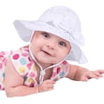 thumbnail image 1 of Baby Girl Sun Hat with UPF 50+ Outdoor Adjustable Beach Hat with Wide Brim Bucket Hats, 1 of 5