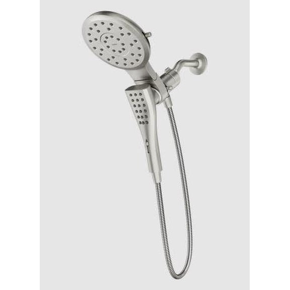 Moen 220C2SRN Eight-Function Rainshower Handheld Shower Head, Brushed Nickel