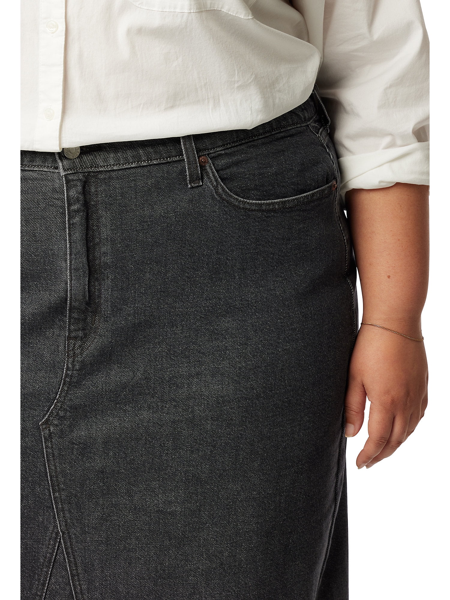 Levi Strauss Signature Women's and Women's Plus Maxi Denim Skirt, Sizes 0-28