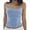Blue, variant on Women's Cami Women's Spring And Summer Solid Color Knitted Sexy Hot Girl Casual Tank Top With Strap Top(Pink M)