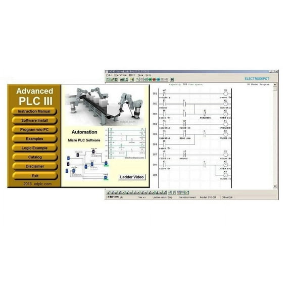PLC Programming Software, with Ladder Logic and Function Diagram