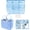 blue, variant on Beach Bag Organizer Inserts for Baby Medium Bogg Bag Accessories with 8 Removable Metal Fasteners, Lightweight Mesh Insert Divider Pouch, Organizing Rubber Tote, Save Storage Space, Gray M