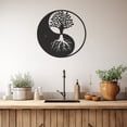 thumbnail image 3 of LaModaHome Exclusive Peace Family Tree Metal Wall Art – Durable & Artistic Metal Wall Art for Home and Office Decor, Perfect for Any Interior Design Aesthetic, 3 of 5