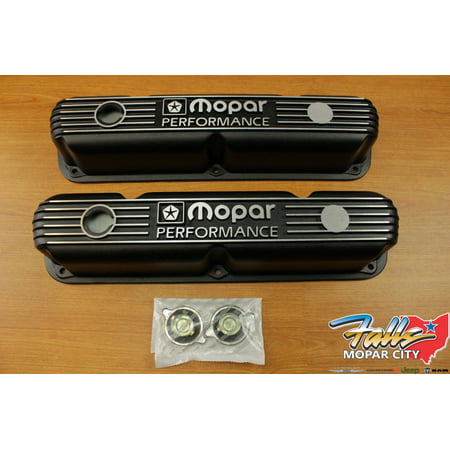 Mopar Performance 318 340 360 Stock Height Cast Aluminum Valve Covers (Best Cam For Stock 318 Mopar)
