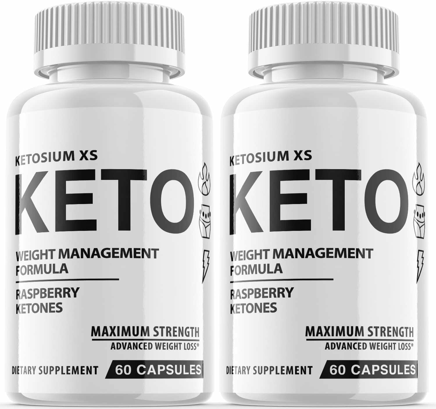 (2 Pack) Ketosium XS Keto Supplement for Weight Loss Energy & Focus
