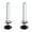 3mm-Black, variant on Ear Stretching Set Glass Plugs Gauges for Ears with Single Expander Body Piercing Jewelry for Men and Women