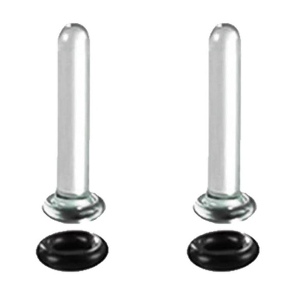 URTERYSER Glass Ear Stretching Set Single Flare Plugs Gauges for Ears with O Rings Expander Jewelry for Trendy Women and Men Black