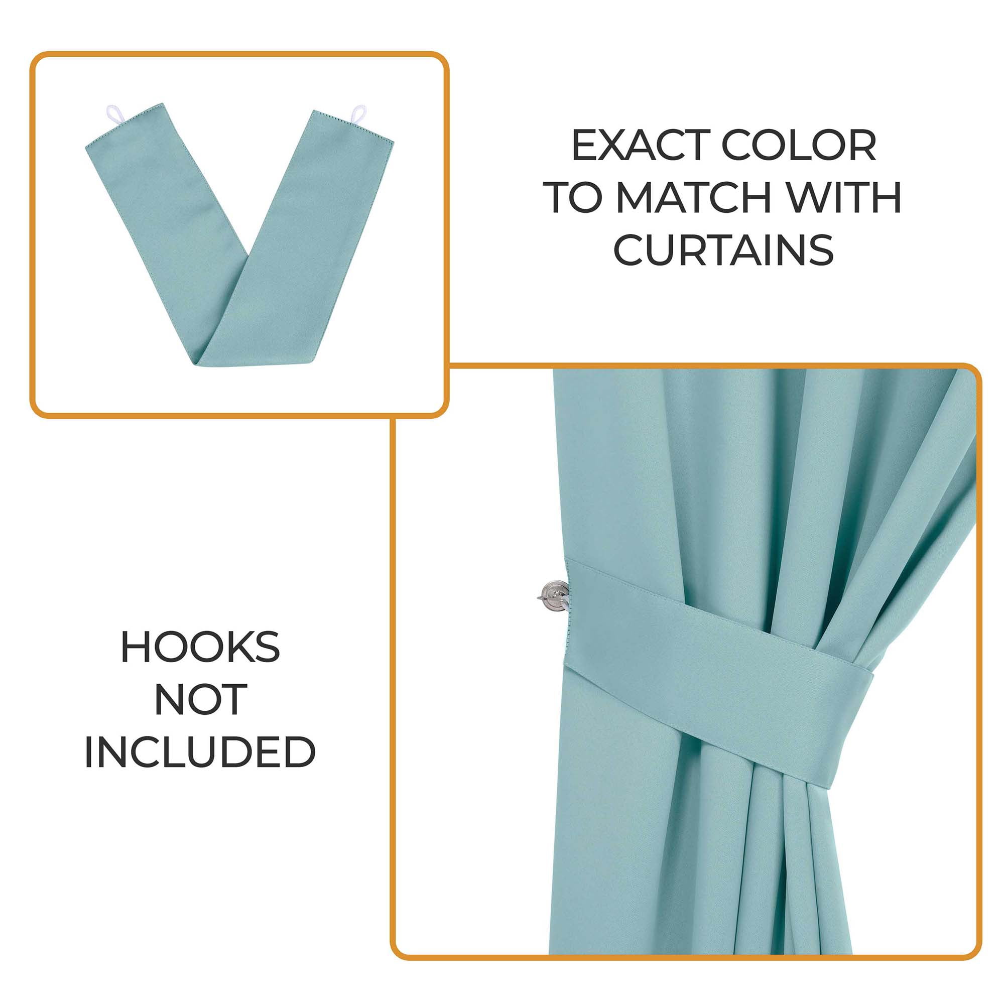 Superior Blackout Solid Light Filtering Grommet Curtain Panel Set, 46" x 96", Green Lily