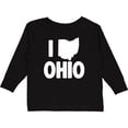 thumbnail image 3 of Inktastic I Love Ohio with State Silhouette Boys or Girls Long Sleeve Toddler T-Shirt, 3 of 5